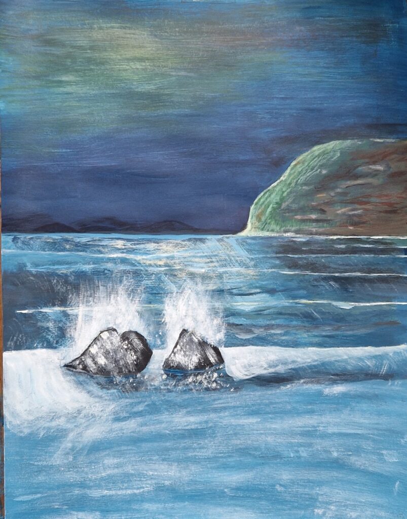De rots ©2023
50 cm bij 60 cm op Schilderpapier